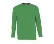 Tee shirt manches longues avec logo couleur vert