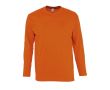 Tee shirt manches longues avec logo couleur orange