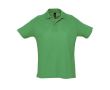 Polo en coton personnalisé avec la marque couleur vert