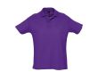 Polo en coton personnalisé avec la marque couleur violet