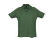 Polo en coton personnalisé avec la marque couleur vert foncé