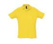 Polo en coton personnalisé avec la marque couleur jaune foncé