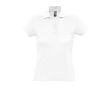 Polo femme personnalisable avec logo couleur blanc