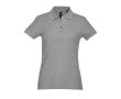 Polo femme personnalisable avec logo couleur gris