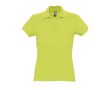 Polo femme personnalisable avec logo couleur vert clair