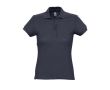 Polo femme personnalisable avec logo couleur bleu foncé