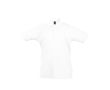 Polo enfant en 100% coton à imprimer couleur blanc