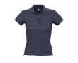 Polo personnalisé pas cher pour femme couleur bleu foncé