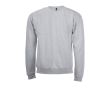 Sweat-shirt publicitaire en coton et polyester couleur gris