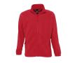 Vestes polaires personnalisables avec logo couleur rouge