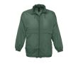 Veste coupe-vent personnalisée avec logo couleur vert foncé