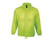 Veste coupe-vent personnalisée avec logo couleur vert