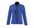 Veste personnalisée soft Shell pour femme couleur bleu roi