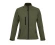 Veste personnalisée soft Shell pour femme couleur vert militaire