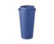 Mug takeaway publicitaire transportable couleur bleu