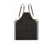 Tablier publicitaire en coton écologique couleur noir