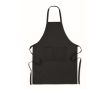 Tablier durable personnalisable avec logo couleur noir