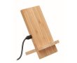 Support et chargeur en bambou couleur bois
