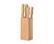 Set de couteaux personnalisable couleur bois