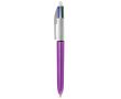 Stylos quatre couleurs métallisés couleur violet