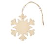 Flocon de neige personnalisable avec logo couleur bois