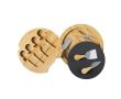 Set pour présentation de fromages couleur bois