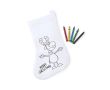 Chaussette de Noël pour enfants à colorié couleur blanc