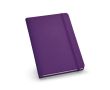 Carnet avec couverture en similicuir couleur violet