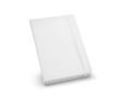 Carnet avec couverture en similicuir couleur blanc