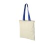 Sac en coton avec longues anses 100 g/m2 couleur bleu roi