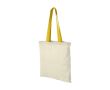 Sac en coton avec longues anses 100 g/m2 couleur jaune