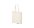 Sac pliable en coton avec base jute 110 g/m2 couleur naturel
