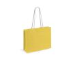 Sac en toile de jute personnalisable couleur jaune