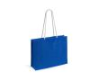 Sac en toile de jute personnalisable couleur bleu