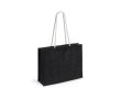 Sac en toile de jute personnalisable couleur noir