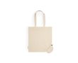 Sac pliable en coton biologique couleur naturel