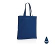 Sac tote bag renforcé en coton recyclé couleur bleu