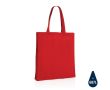 Sac tote bag renforcé en coton recyclé couleur rouge