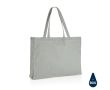 Grande sac en coton recyclé personnalisé couleur gris