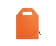 Sac recyclé pliable en forme de fraise couleur orange