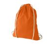 Sac à dos cordon personnalisable avec logo couleur orange