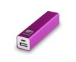 Batterie de secours personnalisable avec logo couleur fuchsia
