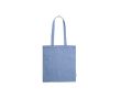 Tote bag avec logo en coton recyclé 120 g/m2 couleur bleu