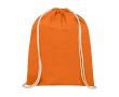 Sac personnalisable avec cordon blanc couleur orange