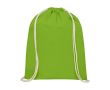 Sac personnalisable avec cordon blanc couleur vert lime