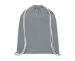 Sac personnalisable avec cordon blanc couleur gris