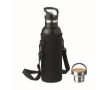 Bouteille isotherme avec sac de transport couleur noir