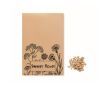 Sachet de graines de fleurs sauvages couleur beige