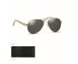 Lunettes de soleil avec branches en bambou couleur noir