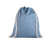 Sac en coton recyclé 140 gr/m2 couleur bleu